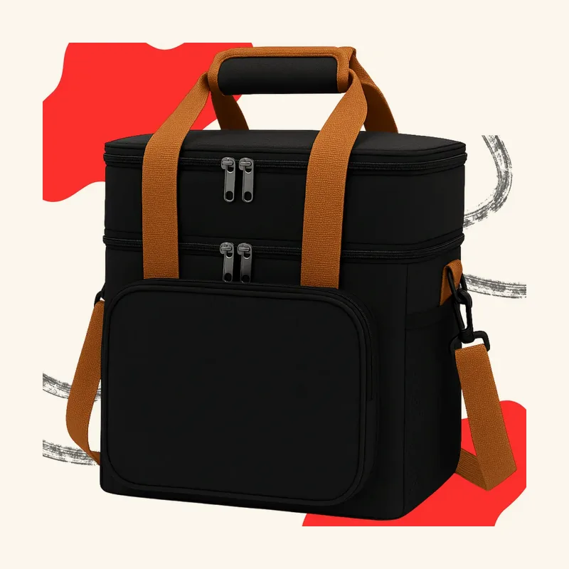 Bolsa térmica com 2 compartimentos