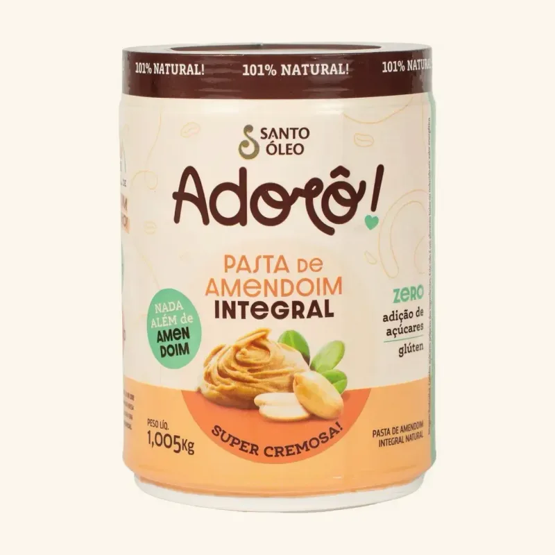 Pasta de amendoim integral cremosa (1 kg)