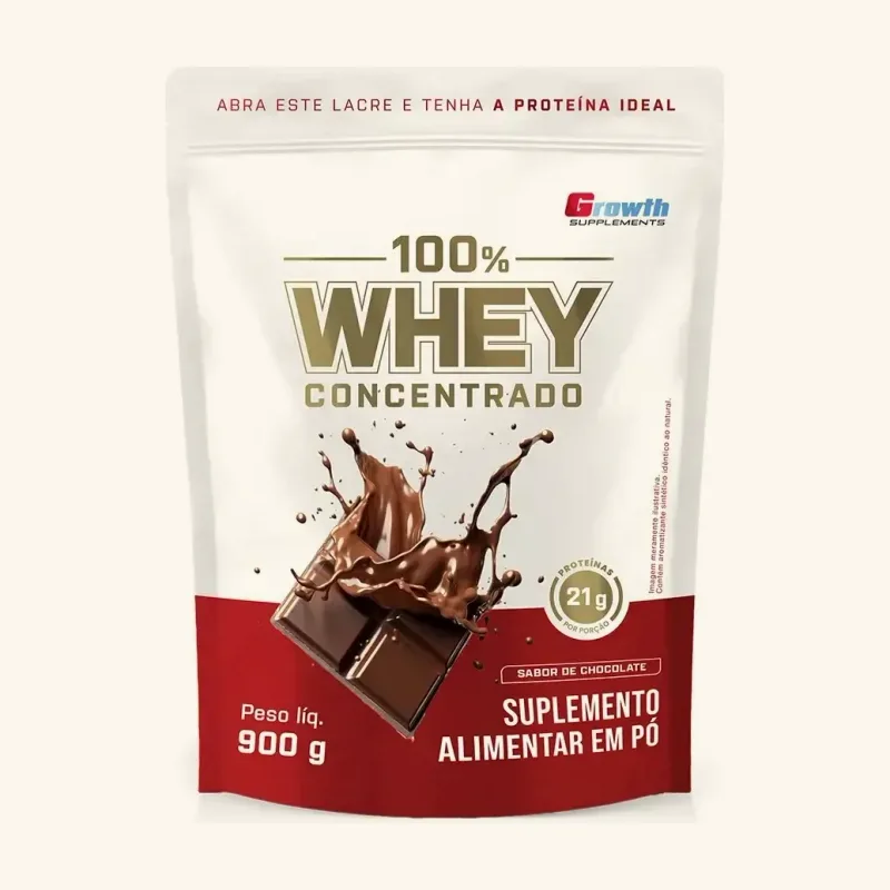 Whey protein concentrado, sabor chocolate (900 g)